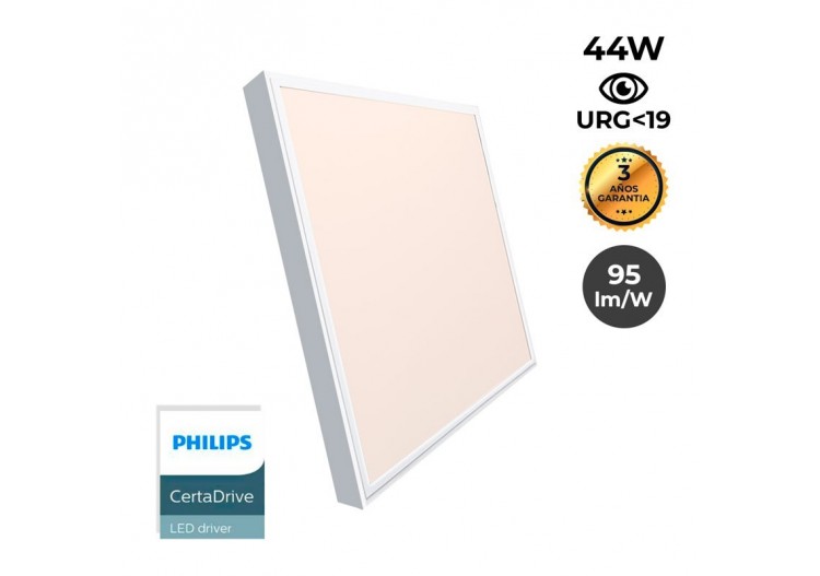 Panneau LED 60x60 en saillie extra-plat-Driver PHILIPS-44W-UGR19-avec KIT de montage - B4292-UGR19-BC1 - Barcelona LED
