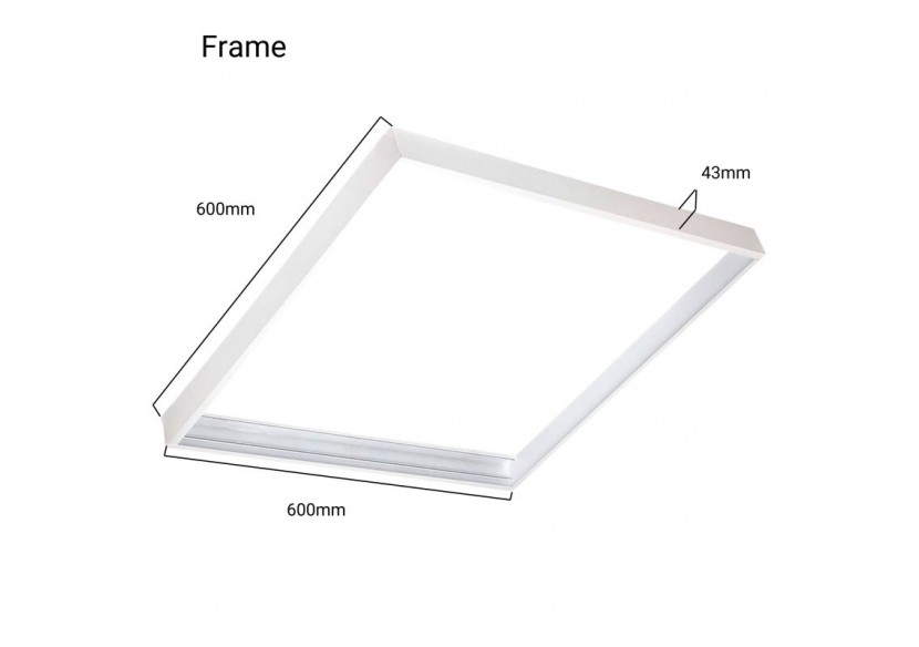 Panneau LED 60x60 en saillie extra-plat-Driver PHILIPS-44W-UGR19-avec KIT de montage - B4292-UGR19-BC1 - Barcelona LED