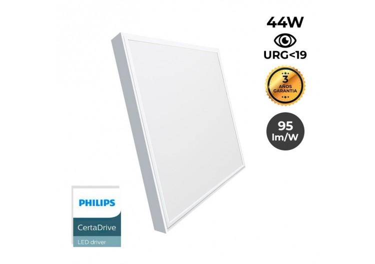 Panneau LED 60x60 en saillie extra-plat-Driver PHILIPS-44W-UGR19-avec KIT de montage - B4292-UGR19-BN1 - Barcelona LED