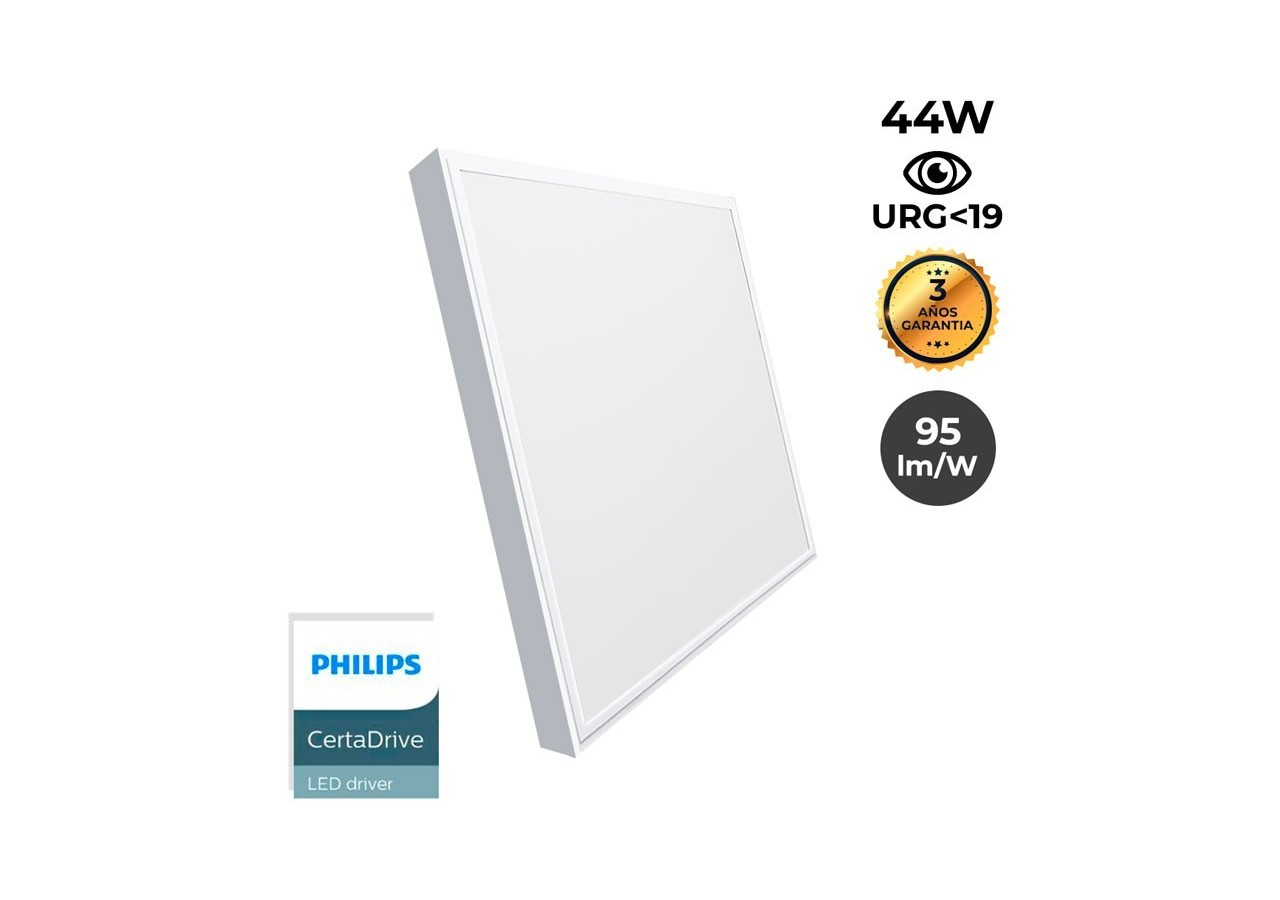 Panneau LED 60x60 en saillie extra-plat-Driver PHILIPS-44W-UGR19-avec KIT de montage - B4292-UGR19-BN1 - Barcelona LED