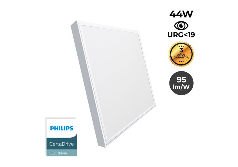 Panneau LED 60x60 en saillie extra-plat-Driver PHILIPS-44W-UGR19-avec KIT de montage - B4292-UGR19-BN1 - Barcelona LED