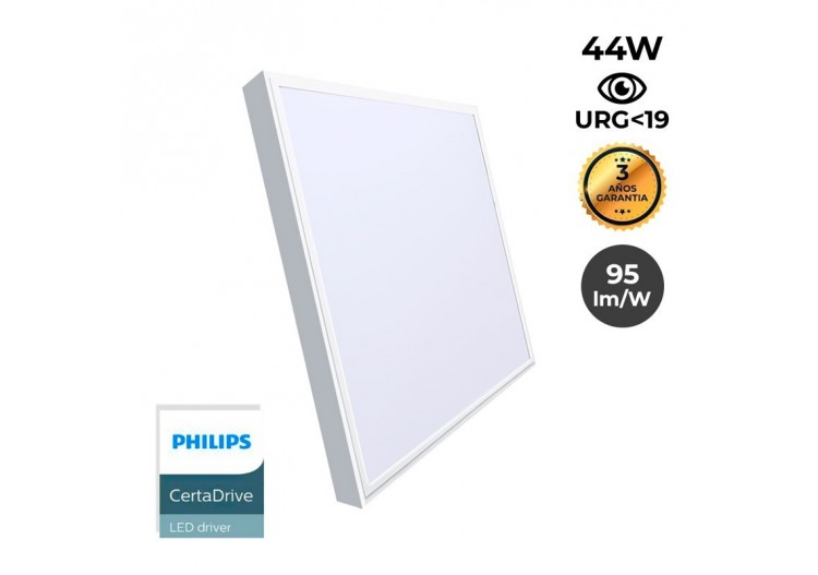 Panneau LED 60x60 en saillie extra-plat-Driver PHILIPS-44W-UGR19-avec KIT de montage - B4292-UGR19-BF1 - Barcelona LED