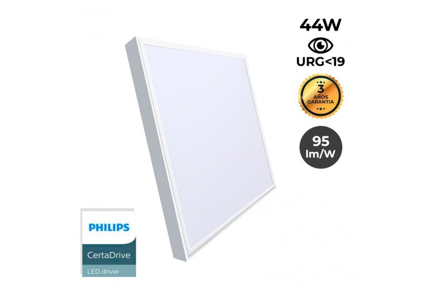 Panneau LED 60x60 en saillie extra-plat-Driver PHILIPS-44W-UGR19-avec KIT de montage - B4292-UGR19-BF1 - Barcelona LED