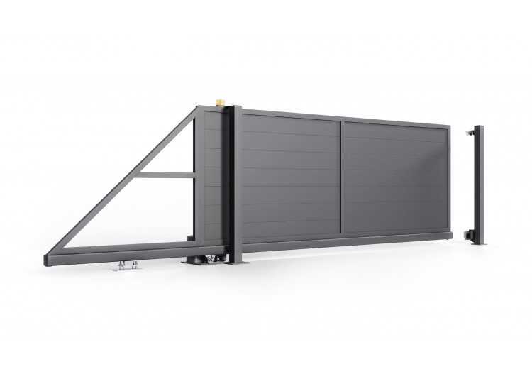 Portail en aluminium coulissant industriel Maulazzo 2