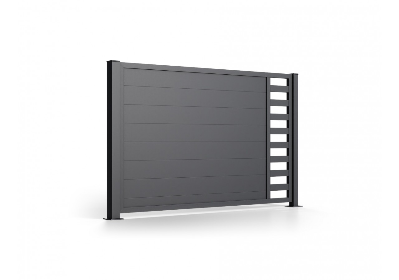 Portail en aluminium coulissant industriel Viverone