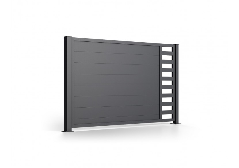 Portail en aluminium coulissant industriel Viverone