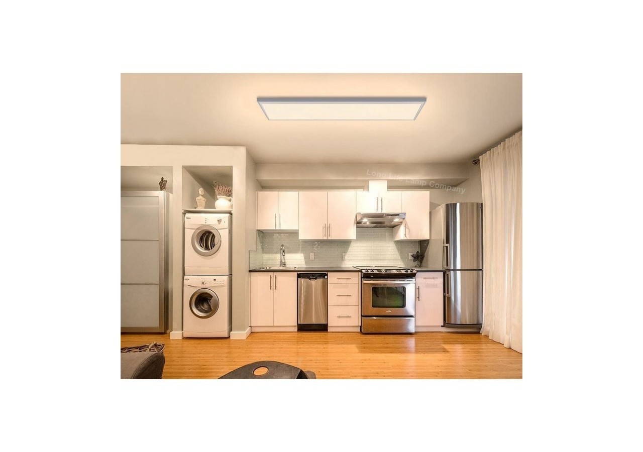 Panneau LED 120x30 extra-plat en saillie-Driver Philips-44W-UGR19-Avec KIT de montage - B4290-BC2 - Barcelona LED