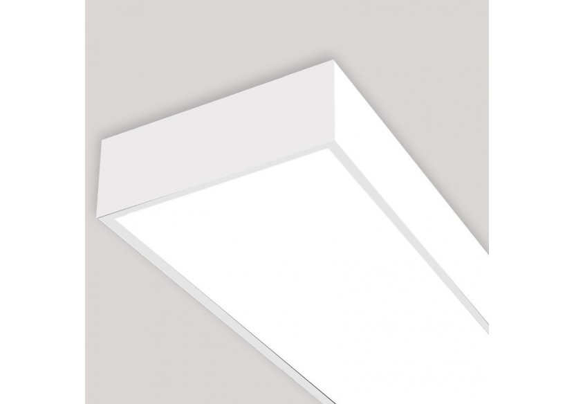 Panneau LED 120x30 extra-plat en saillie-Driver Philips-44W-UGR19-Avec KIT de montage - B4290-BN2 - Barcelona LED