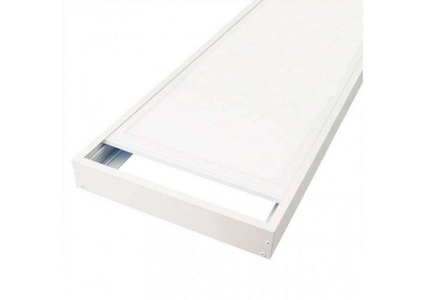 Panneau LED 120x30 extra-plat en saillie-Driver Philips-44W-UGR19-Avec KIT de montage - B4290-BN2 - Barcelona LED