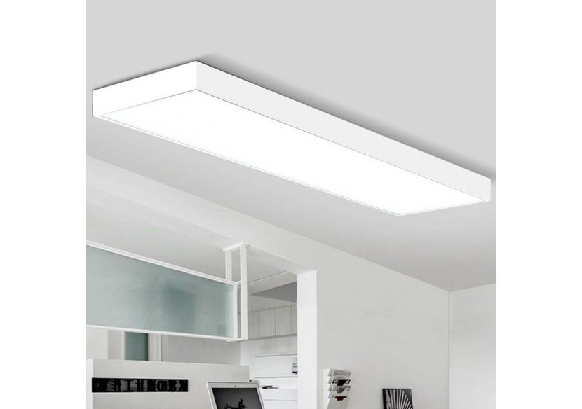 Panneau LED 120x30 extra-plat en saillie-Driver Philips-44W-UGR19-Avec KIT de montage - B4290-BF2 - Barcelona LED