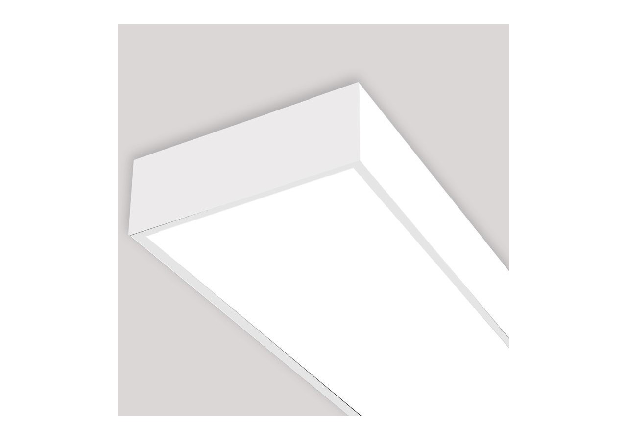 Panneau LED 120x30 extra-plat en saillie-Driver Philips-44W-UGR19-Avec KIT de montage - B4290-BF2 - Barcelona LED