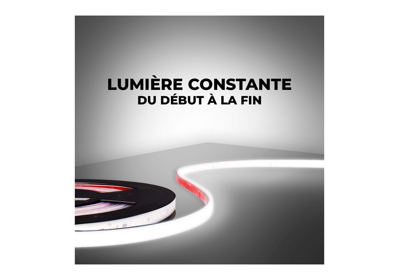 Ruban LED 230V 75W (600xSMD2835) 12mm IP67 Rouleau de 5 mètres - B1535-BF - Barcelona LED