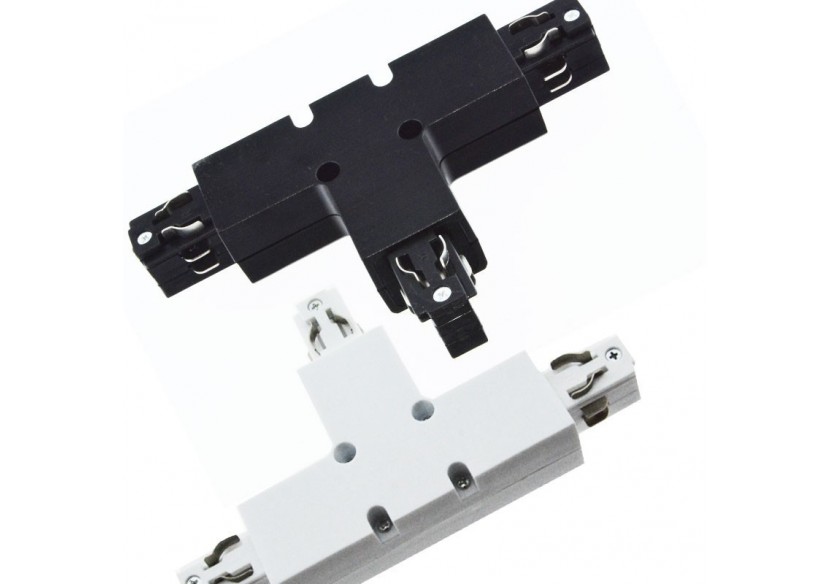 Connecteur en "T" rail électrifié 3 phases - BTT-GB04-B - Barcelona LED