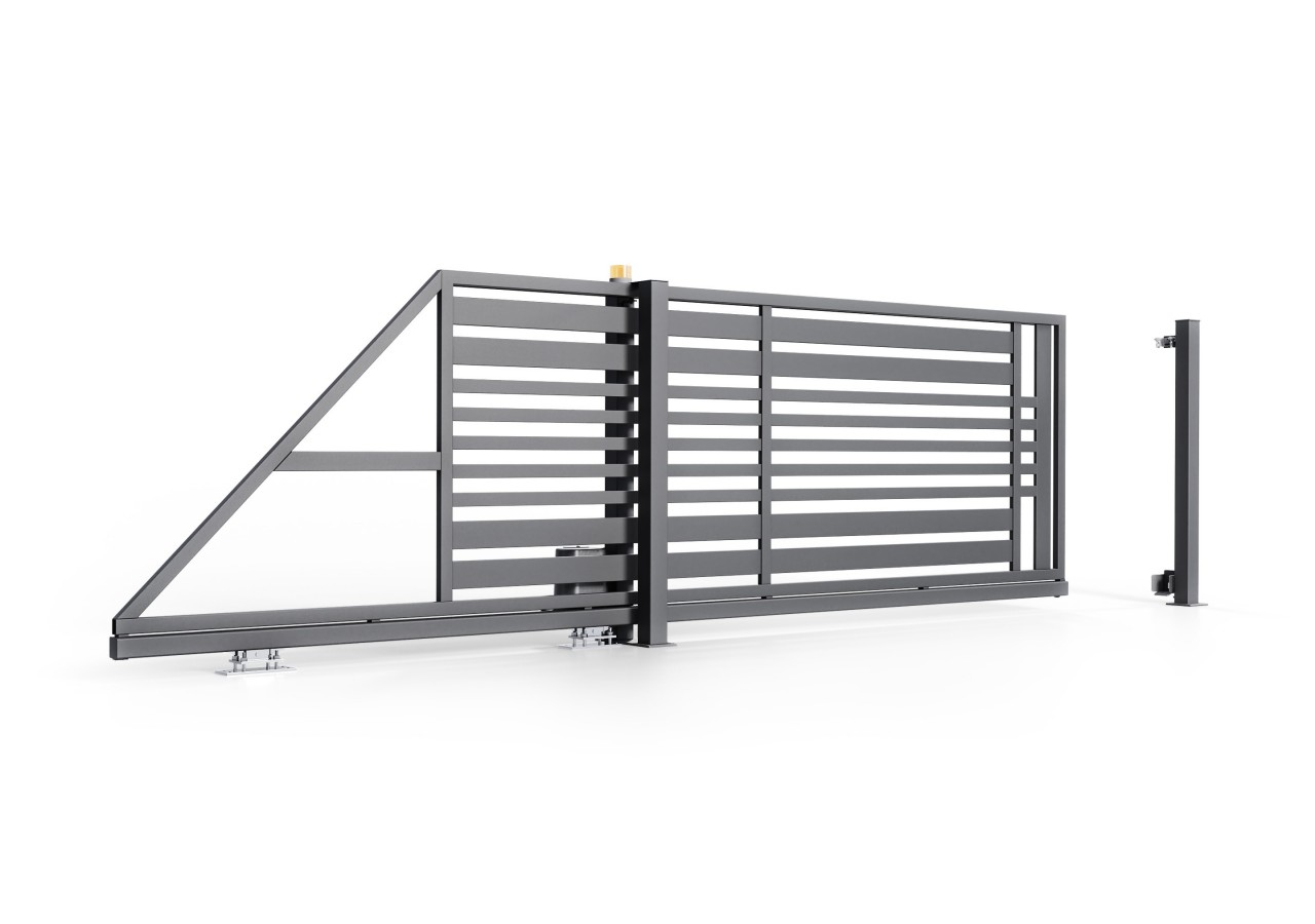 Portail en acier coulissant industriel Molveno