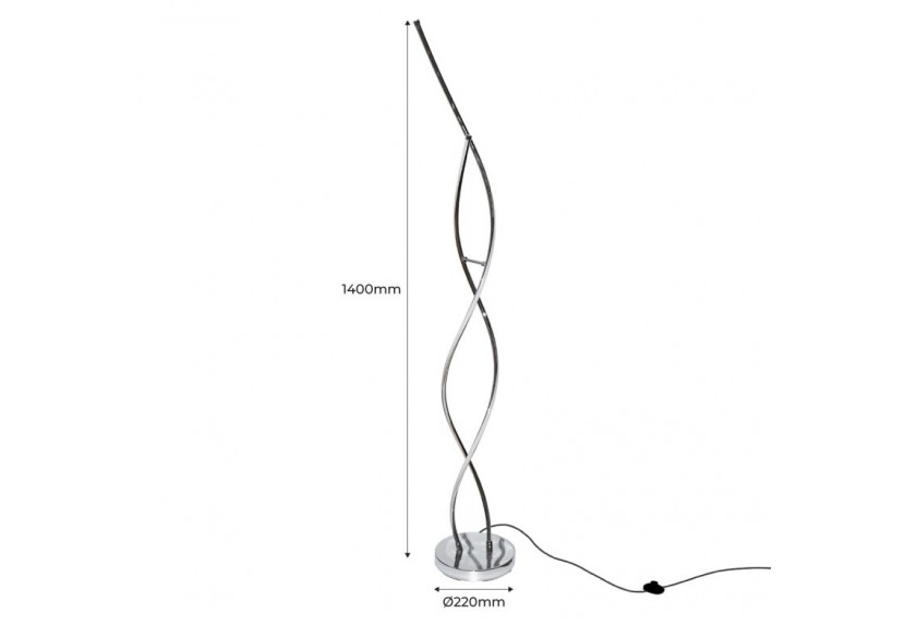 Lampe sur pied LED "Helix-F" 25W - L3025-P-BC - Barcelona LED