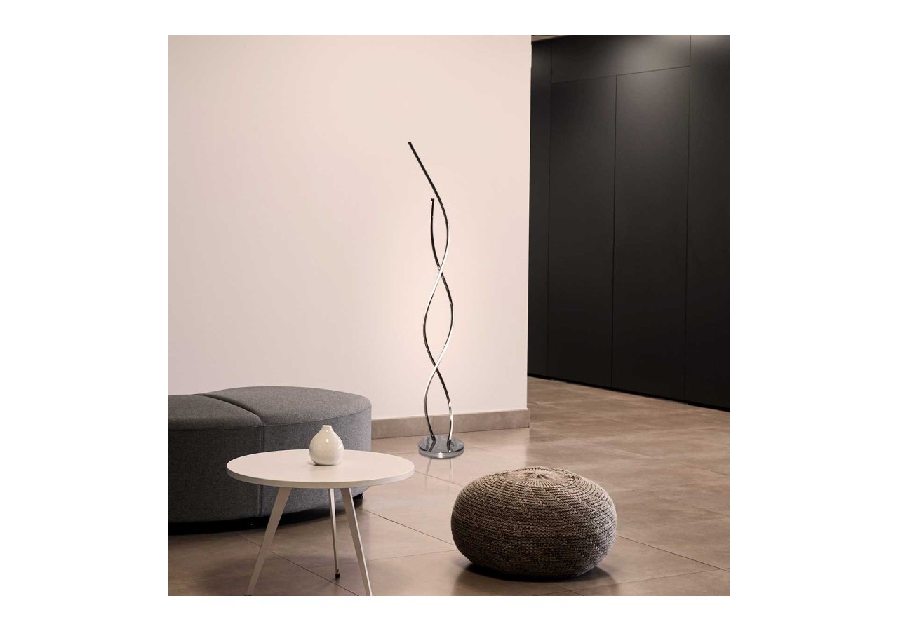 Lampe sur pied LED "Helix-F" 25W - L3025-P-BN - Barcelona LED