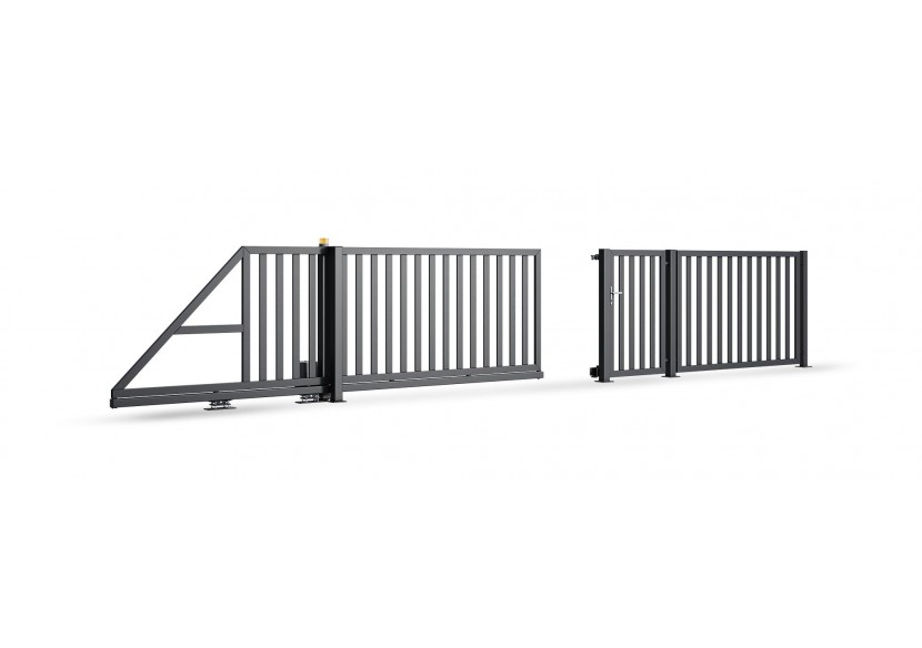 Portail en acier coulissant industriel Lugano