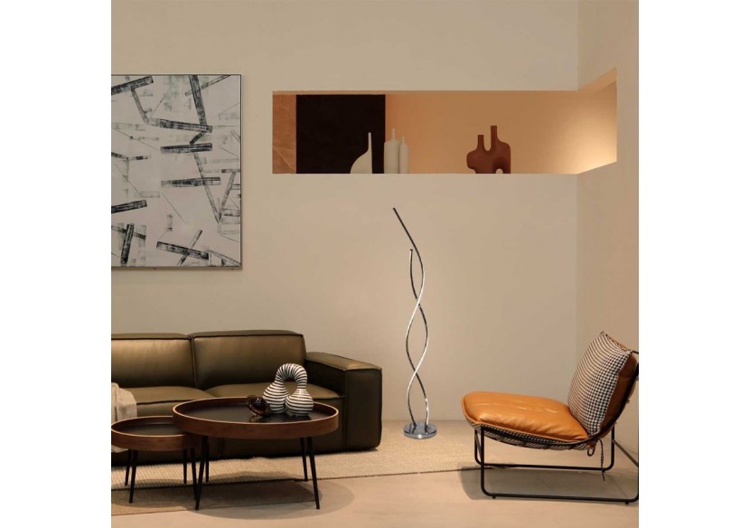 Lampe sur pied LED "Helix-F" 25W - L3025-P-BN - Barcelona LED