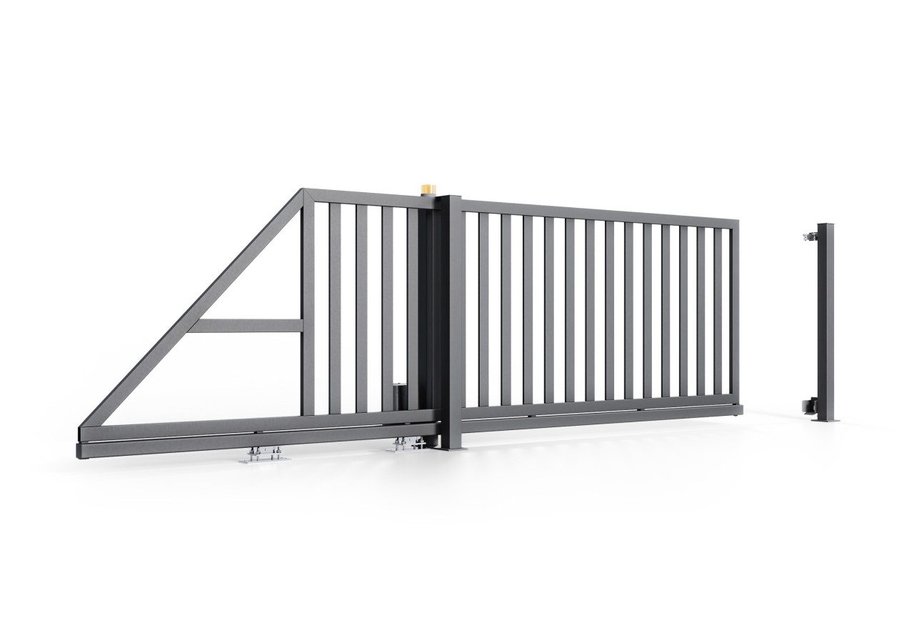 Portail en acier coulissant industriel Lugano