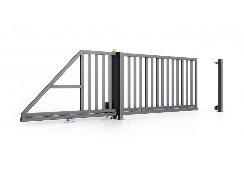 Portail en acier coulissant industriel Lugano