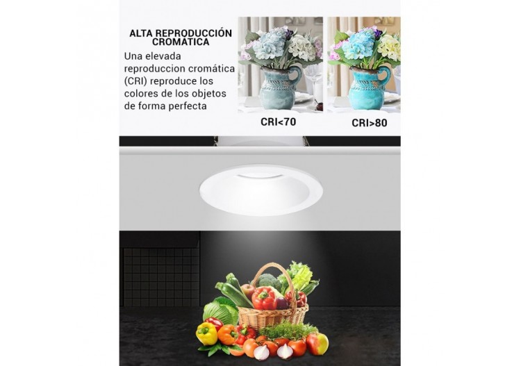 Spot LED encastrable 6W 15 degrés "Koppa" incliné - MODI6-15-B-4000 - Barcelona LED 2