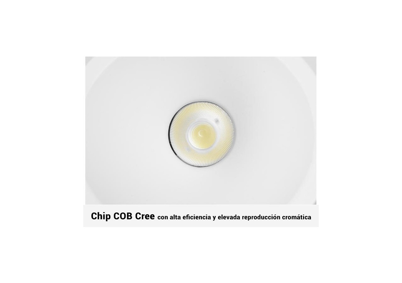 Spot LED encastrable 6W 15 degrés "Koppa" incliné - MODI6-15-B-4000 - Barcelona LED