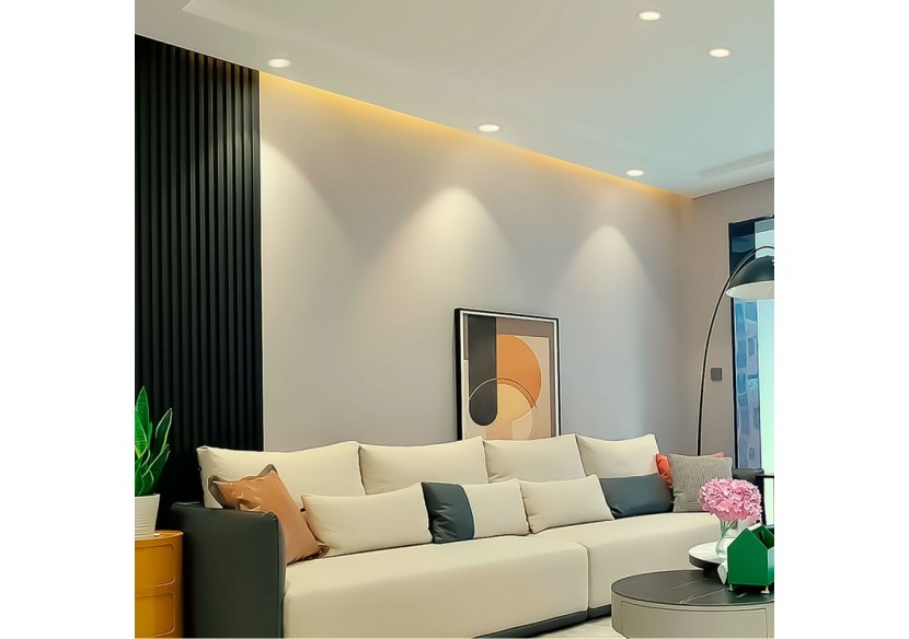 Spot LED encastrable 10W "KOPPA"-Optique 24 degrés-Coupe diamètre 100mm-Faible UGR - MODR11-24-B-2700 - Barcelona LED