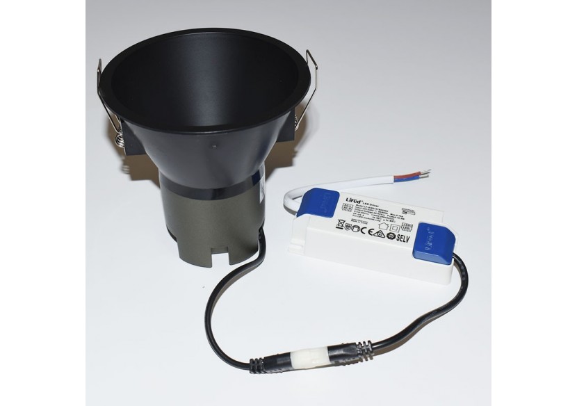 Spot LED encastrable 11W "KOPPA"-Optique 15 degrés-Coupe diamètre 100mm-Faible UGR - MODR11-15-N-2700 - Barcelona LED