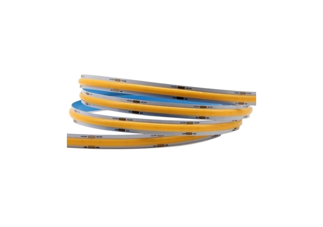 Ruban LED COB 24V DC-12W/m-10mm-IP20-Rouleau de 10 mètres-Sécable tous les 5cm - B1559-10-BN - Barcelona LED