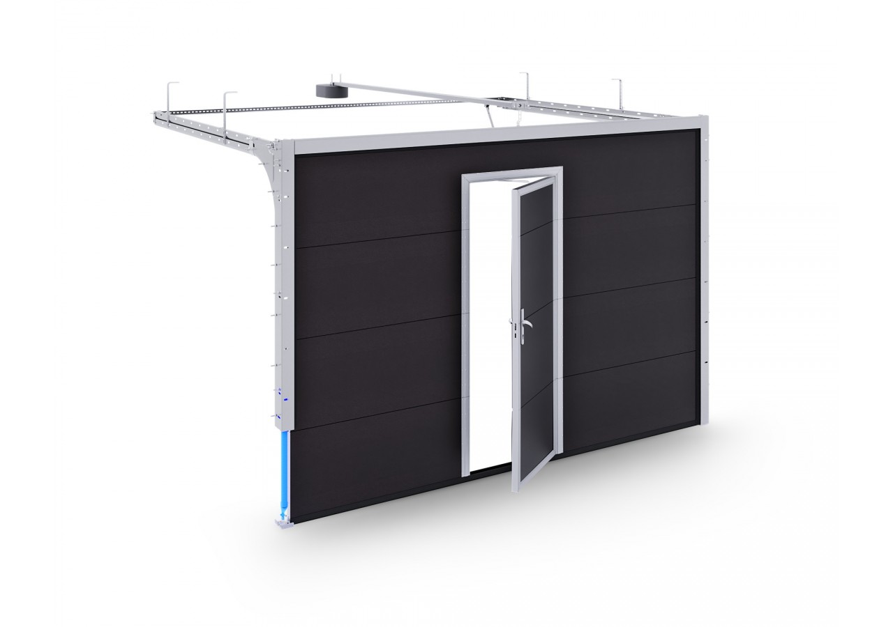 Porte de garage Aluminium Système X avec ressort de traction