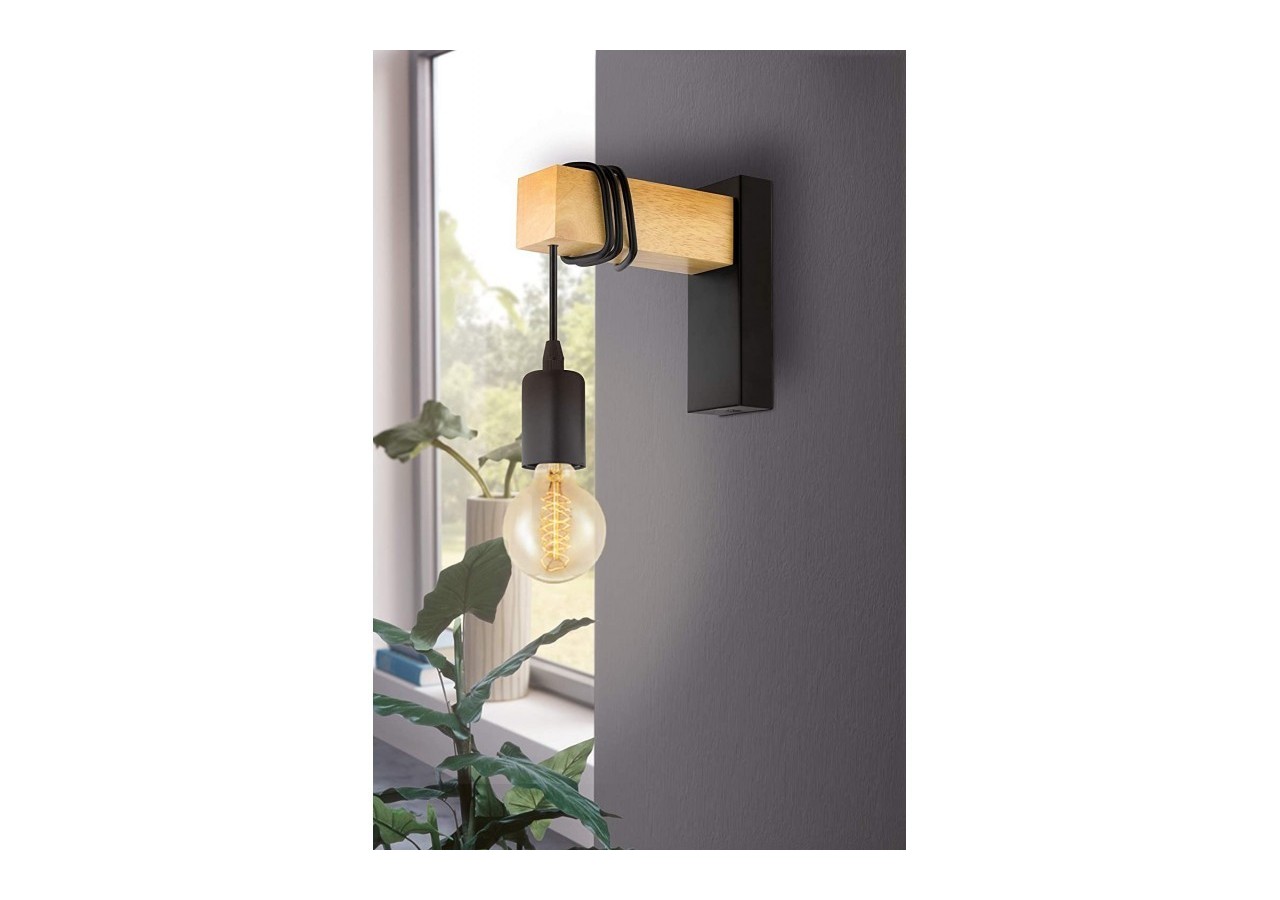 Applique murale en bois "Ruder" E27 - LM130-N - Barcelona LED