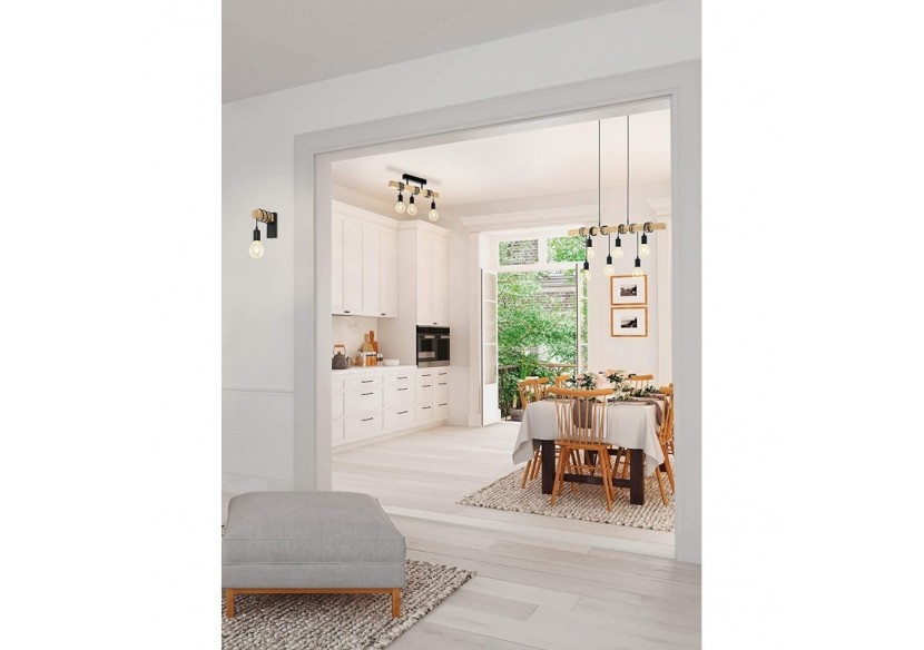 Applique murale en bois "Ruder" E27 - LM130-N - Barcelona LED