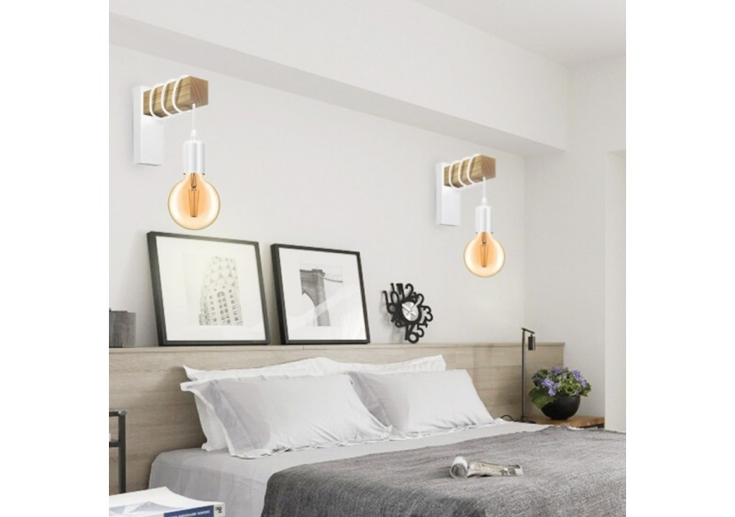 Applique murale en bois "Ruder" E27 - LM130-B - Barcelona LED