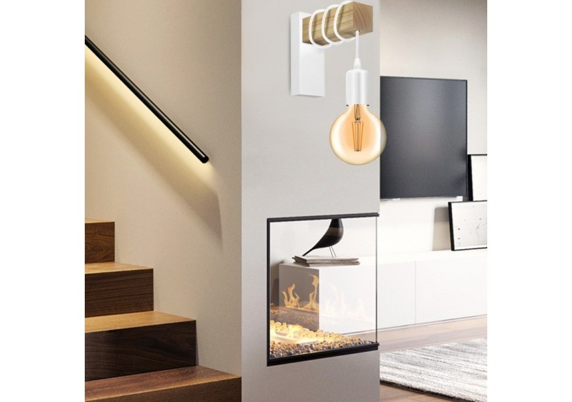 Applique murale en bois "Ruder" E27 - LM130-B - Barcelona LED