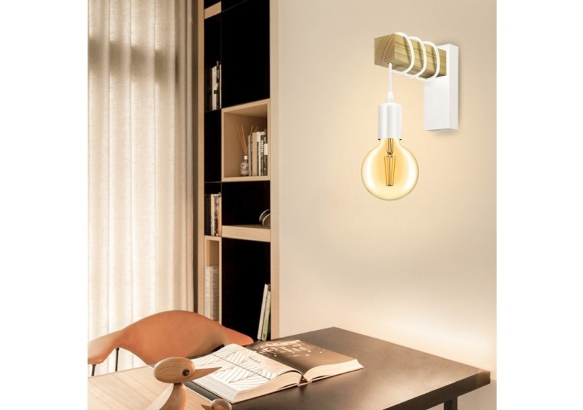 Applique murale en bois "Ruder" E27 - LM130-B - Barcelona LED