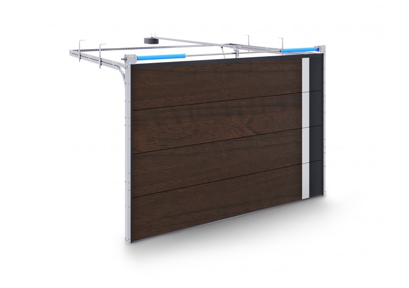 Porte de garage Aluminium Système F avec ressort de torsion à l'avant