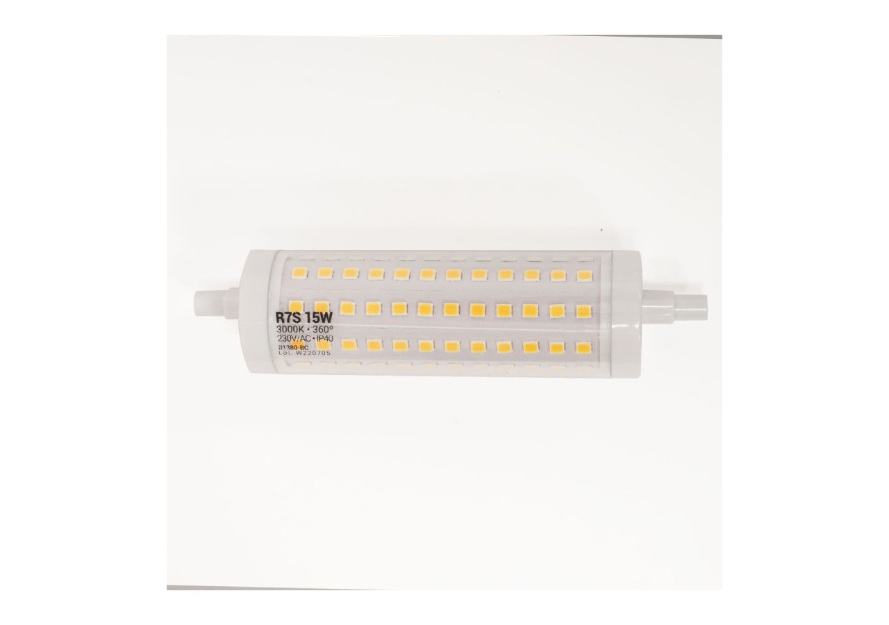 Ampoule LED R7S régulable 118mm-1700lm-230V-15W - BS1-R7S118-15W-D-BC - Barcelona LED