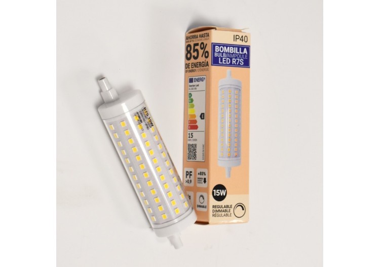 Ampoule LED R7S régulable 118mm-1700lm-230V-15W - BS1-R7S118-15W-D-BN - Barcelona LED