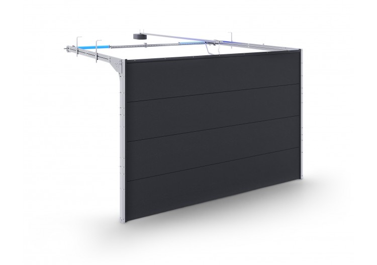 Porte de garage Aluminium Système R avec ressort de torsion à l'arrière 2
