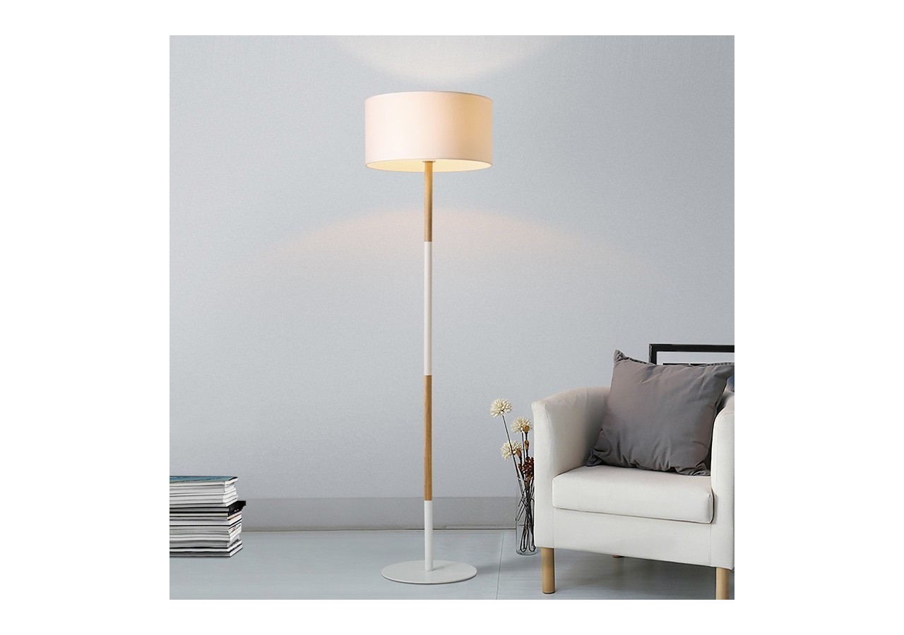 Lampe sur pied en bois "Class" E27 - LN1305-B - Barcelona LED