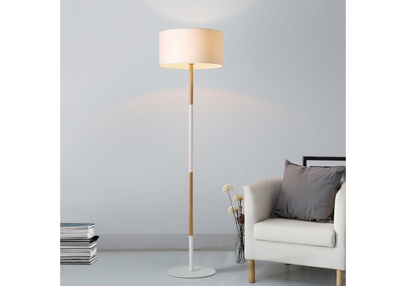 Lampe sur pied en bois "Class" E27 - LN1305-B - Barcelona LED