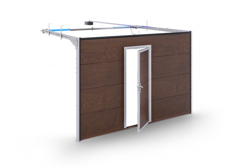 Porte de garage Aluminium Système R avec ressort de torsion à l'arrière