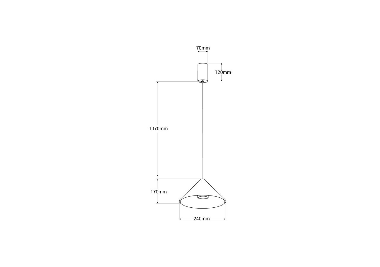 Suspension design "Cima"-13W-Driver Eaglerise-Blanc chaud - L3044-B - Barcelona LED
