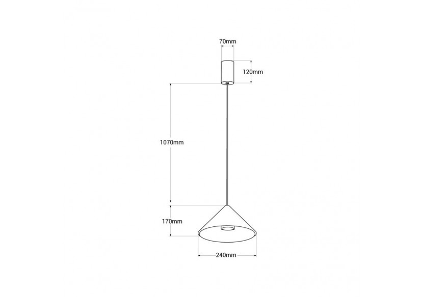 Suspension design "Cima"-13W-Driver Eaglerise-Blanc chaud - L3044-B - Barcelona LED