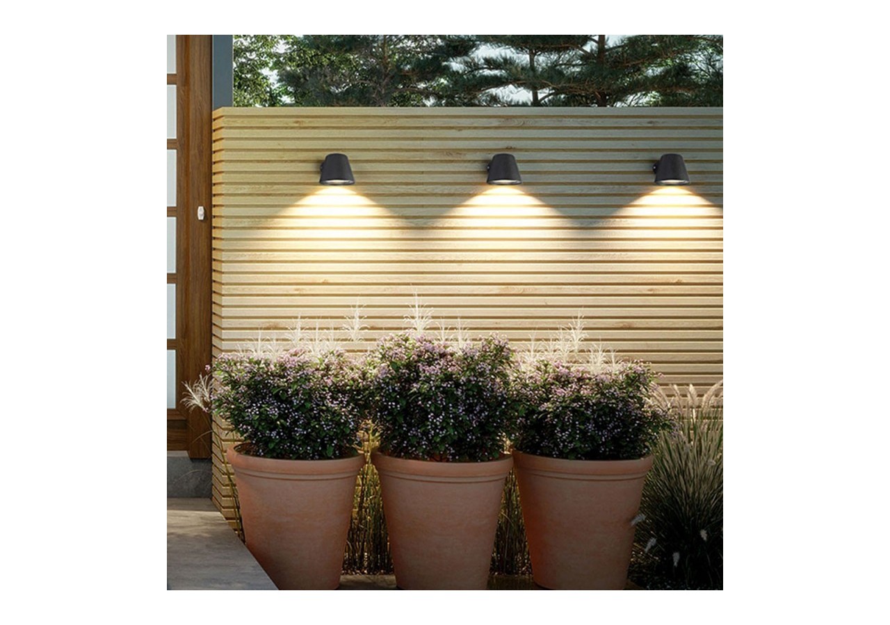 Applique murale extérieure LED "ALBA"-Ampoule GU10 5W incluse - L1552-WB-N - Barcelona LED