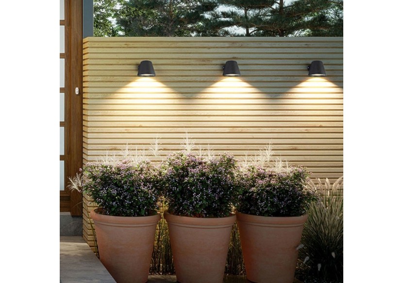 Applique murale extérieure LED "ALBA"-Ampoule GU10 5W incluse - L1552-WB-N - Barcelona LED