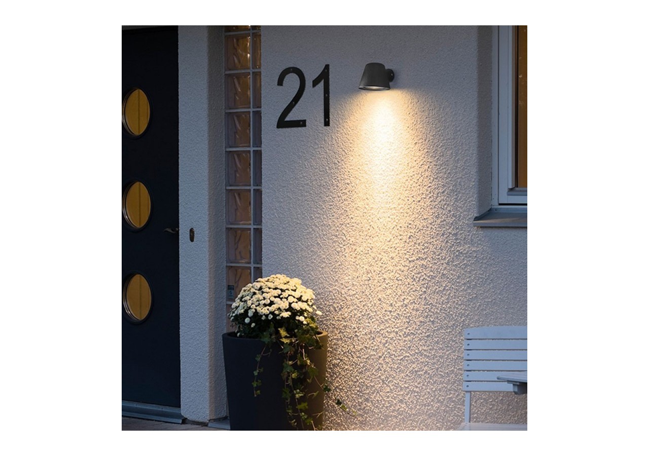 Applique murale extérieure LED "ALBA"-Ampoule GU10 5W incluse - L1552-WB-N - Barcelona LED