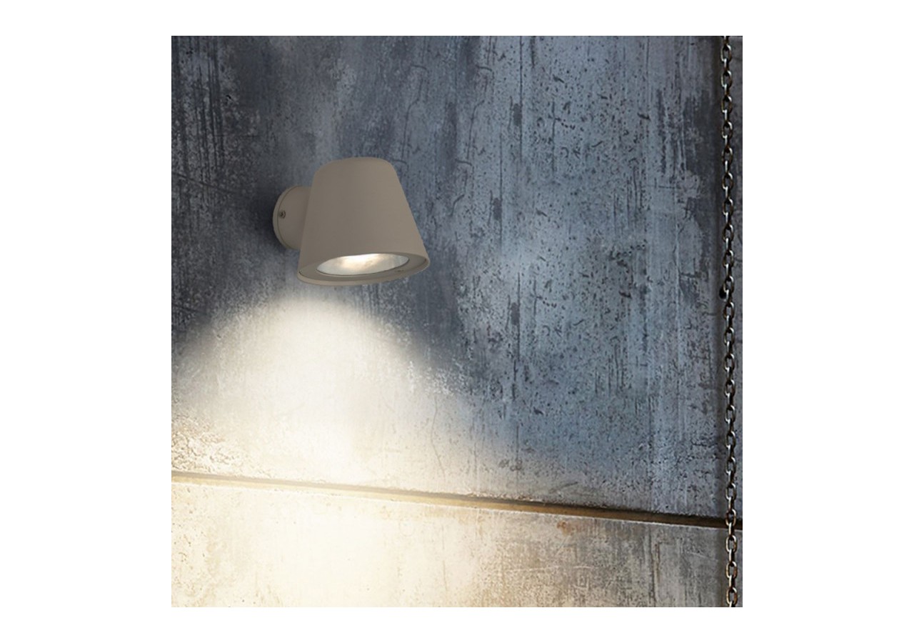 Applique murale extérieure LED "ALBA"-Ampoule GU10 5W incluse - L1552-WB-G - Barcelona LED