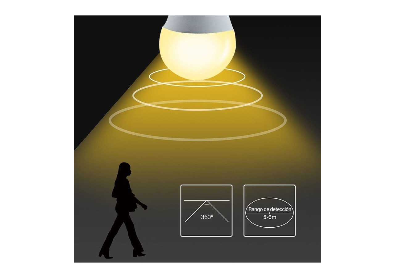 Ampoule LED avec capteur de mouvement 7W E27 - SB01MA-BC - Barcelona LED