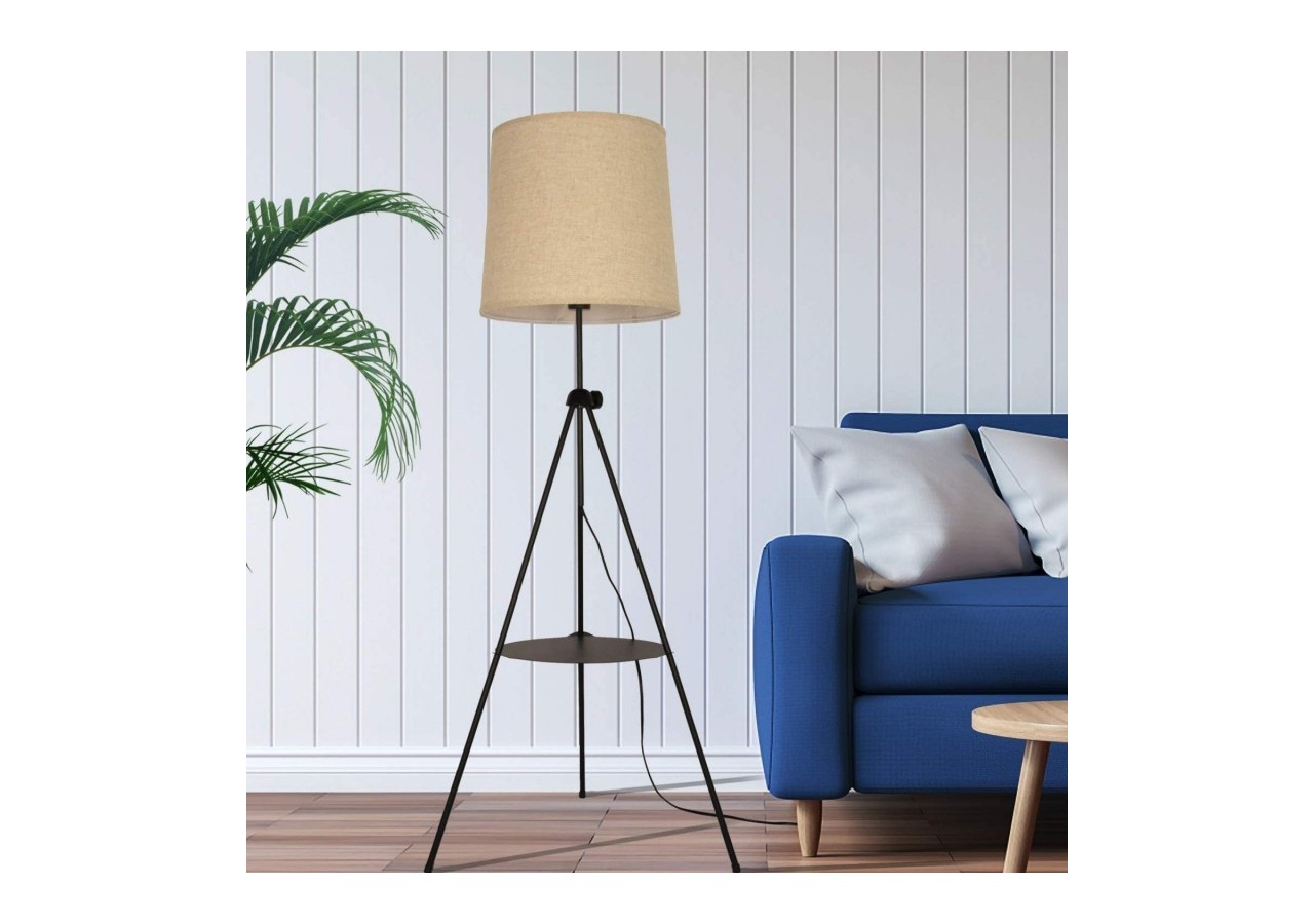 Lampe sur pied avec tablette "Madison" - L5048-B - Barcelona LED
